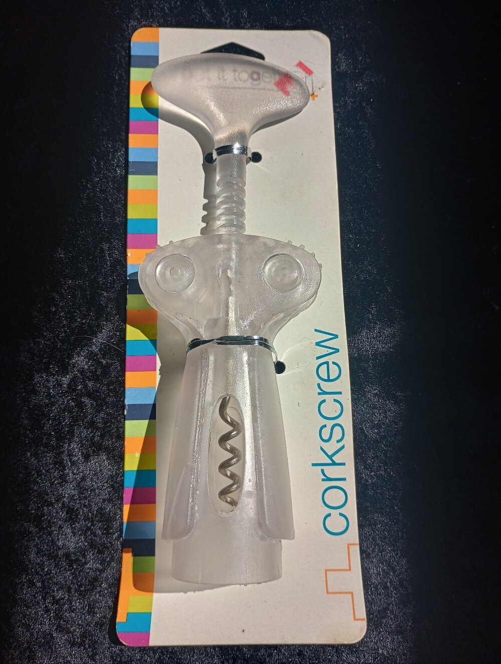 Vintage NWT Plastic Corkscrew